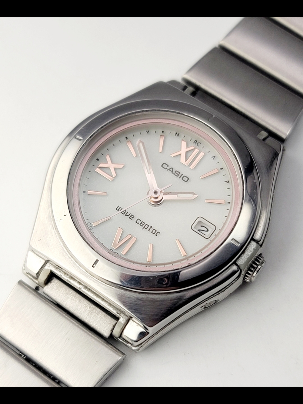 Casio LWQ-10DJ-4A1JF Wave Ceptor Tough Solar Atomic Pink Roman Dial Watch